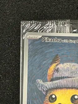 PIKACHU VAN GOGH WITH GREY FELT HAT SVP EN 085 PROMO POKEMON CARD-SEALED 1 CARD. - Image 5