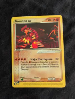 Pokemon Groudon EX Black Star Promo #2 Card TCG - Image 1