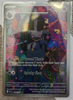 Banette Full Art Holo Pokemon Card 234/197 90 HP Cursed Words Spooky Shot - Image 3
