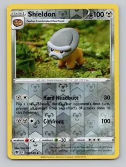 Reverse Holo Shieldon 109/189 Uncommon SWSH10: Astral Radiance Pokemon - Image 1