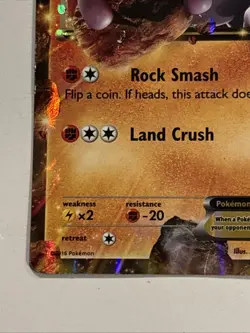 Aerodactyl EX XY97 XY Holo Pokemon TCG LP-MP Scratch On Face. - Image 5