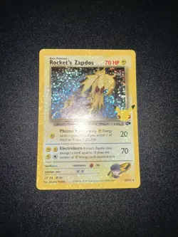 Pokemon TCG Rocket's Zapdos 15/132 Celebrations Classic Collection Holo NM - Image 1