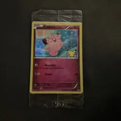 Pokemon TCG Clefairy Holo Promo 20th Anniversary Edition, Sealed - Image 1