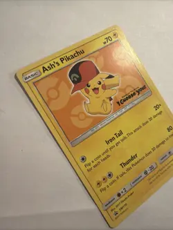 Ash's Pikachu SM110 Non-Holo Promo Pokemon the Movie Pokemon TCG - Image 3