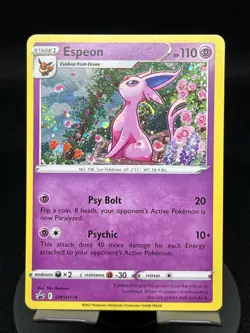 Pokemon TCG Espeon SWSH174 SWSH Black Star Promos Swirled NM - Image 1
