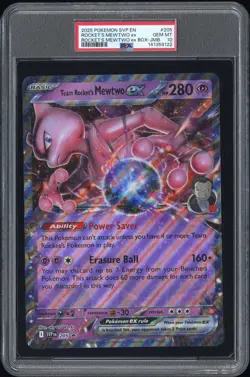 PSA 10 Team Rocket’s Mewtwo Ex JUMBO 205 SVP Black Star Promo GEM MINT Pokemon - Image 1