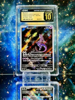 CGC PRISTINE 10 - 2023 JPN Mewtwo Holo AR 151 sv2a 183/165 - Pokemon TCG - Image 1