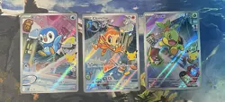 Pokemon 2026 First Partners Illustration Collection Promo Set - Sinnoh Starters - Image 1