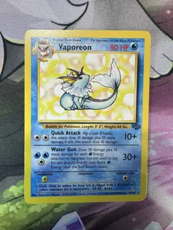 Pokemon TCG Vaporeon Jungle 28/64 Rare 1999 Wizards Base Set Non Holo - Image 2