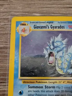 Giovanni's Gyarados 5/132 Gym Challenge Holo Vintage Pokemon TCG WOTC LP - Image 3