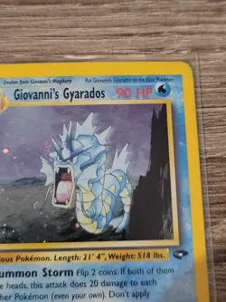 Giovanni's Gyarados 5/132 Gym Challenge Holo Vintage Pokemon TCG WOTC LP - Image 4