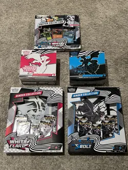 Pokemon - Black Bolt + White Flare - ETBs, Binders, Poster Collection - Image 1