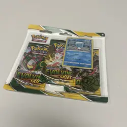POKEMON SWORD SHIELD EVOLVING SKIES 3-PACK Blister BOOSTER EISCUE PROMO SEALED : - Image 1