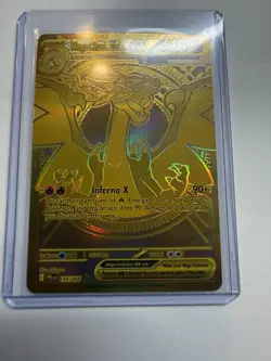 Mega Charizard X ex Gold Hyper Rare 130/094 Pokemon Phantasmal Flames English - Image 1