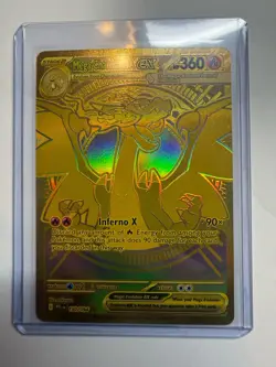 Mega Charizard X ex Gold Hyper Rare 130/094 Pokemon Phantasmal Flames English - Image 2