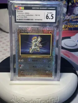 Machop 79/110 Legendary Collection Reverse Holo Pokemon CGC 6.5 TCG - Image 1