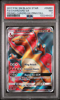 Charizard GX SM60 - 2017 Pokemon Sun & Moon Black Star Promo - PSA 7 - Image 3