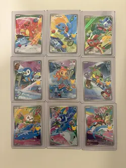 Pokemon 30th Anniversary First Partner Illustration Collection Promo Full Set - Image 1