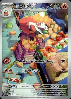 Pokemon Crocalor SV02: Paldea Evolved 202/193 Near Mint NM - Image 1