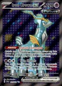 Pokemon Iron Crown ex SV05: Temporal Forces 191/162 Near Mint NM - Image 1