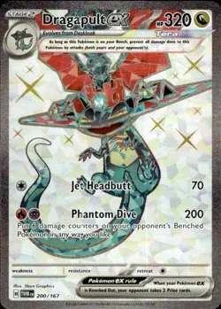 Pokemon Dragapult ex SV06: Twilight Masquerade 200/167 Near Mint NM - Image 1