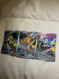 Pokemon TCG Chimchar Turtwig Piplup First Partner Illustration Collection Promo - Image 3