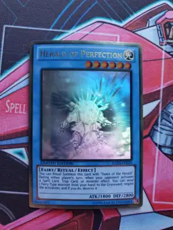 Yugioh Herald of Perfection GLD5-EN030 Gold Ghost Rare Limited Edition NM - Image 1
