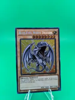 Yu-Gi-Oh! Blue-Eyes White Dragon BLMM-EN001 Secret Rare - Chibi Art - Image 3