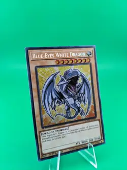 Yu-Gi-Oh! Blue-Eyes White Dragon BLMM-EN001 Secret Rare - Chibi Art - Image 4