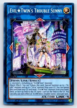 Evil Twin's Trouble Sunny Prismatic Secret Rare 2022 Tin of the Pharaoh's Gods M - Image 1