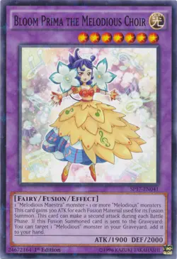 Yugioh! LP Bloom Prima the Melodious Choir - SP17-EN041 - Starfoil Rare - 1st Ed - Image 1