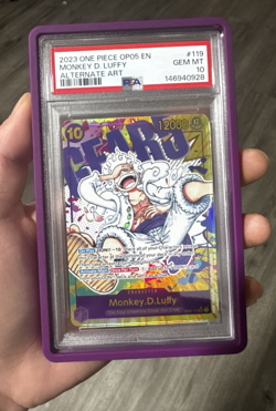 2023 One Piece OP05-Alternate Art #119 Monkey D. Luffy PSA 10 GEM MINT - Image 3