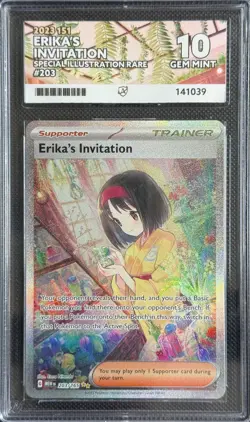 Pokemon Cards ACE 10 Erika's Invitation 203/165 151 Special Illustration Rare - Image 1