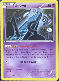 Unown 30/98 XY - Ancient Origins Regular - Pokemon Card - Image 1