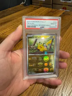Pikachu Master Ball PSA 10 (025/165 Sv2a: Pokemon Card 151 Holo) - Japanese - Image 2