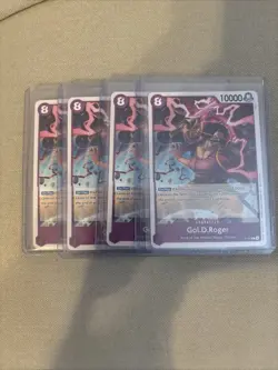 ONE PIECE Gol.D.Roger P-107 Promo Card English Near Mint Playset X4 - Image 2