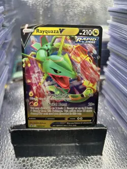 Pokemon Rayquaza V Sword & Shield Promo Holo Card SWSH147 - Image 1