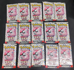 (15) EMPTY Pokemon TCG 151 Empty S&V Booster Packs MEW Artwork Wrappers NO Cards - Image 1