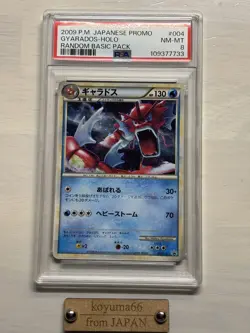 (PSA8) Gyarados 004/L-P Holo Random Basic Pack Promo Pokemon Card Japanese NM - Image 1