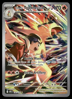 Pokemon Cards Ethan's Typhlosion 190/182 Destined Rivals Illustration Rare - Image 1