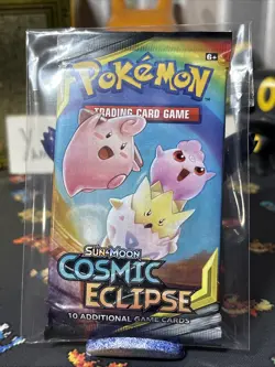 Pokemon Trading Card Game Sun & Moon Cosmic Eclipse Booster Pack D21 Vintage Tin 820650805899 - Image 1