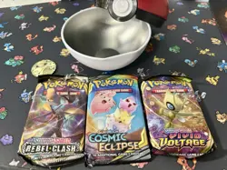 Pokemon Trading Card Game Sun & Moon Cosmic Eclipse Booster Pack D21 Vintage Tin 820650805899 - Image 5