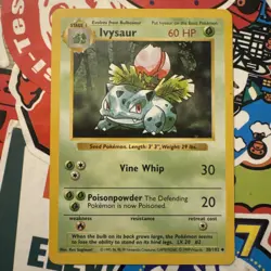 Vintage 1999 Pokemon Shadowless Ivysaur 30/102 Card LP, excellent condition🔥 - Image 1