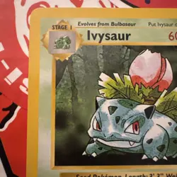 Vintage 1999 Pokemon Shadowless Ivysaur 30/102 Card LP, excellent condition🔥 - Image 3