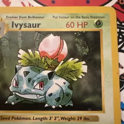 Vintage 1999 Pokemon Shadowless Ivysaur 30/102 Card LP, excellent condition🔥 - Image 4