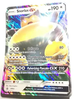 SNORLAX GX - SM05 - OVERSIZED - SM Black Star Promo - Pokemon Card - NM - Image 1