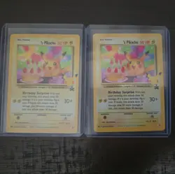 Birthday Pikachu 24 Pokemon Celebrations Collection Holo Card X2 - Image 1