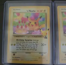 Birthday Pikachu 24 Pokemon Celebrations Collection Holo Card X2 - Image 2