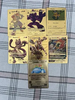 Pokemon Mixed Card Lot Gold promos, Topps 1999 Bk promos - Image 1
