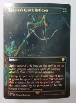 Legolas's Quick Reflexes (Borderless) Commander: LOTR FOIL MTG - Image 1